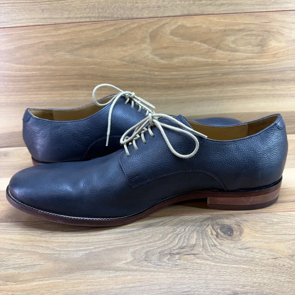 Cole Haan Willams Oxfords Mens 13 M Navy Blue Leather Business Casual Shoes
